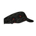 thumbnail image 2 of Yiaed Red Poker Print Sport Sun Visor Hats Adjustable Empty Top Baseball Cap Cotton Ball Caps for Women and Men, 2 of 5