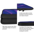 thumbnail image 5 of Bingfone Neon Gradient Blue Laptop Sleeve Case 15 Inch, 360° Protective Computer Carrying Bag, 5 of 9