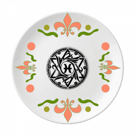 

Checal Element Beam Flower Ceramics Plate Tableware Dinner Dish