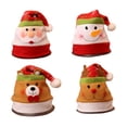 thumbnail image 4 of Toddmomy 4Pcs Crazy Holiday Hat Snowman Shape Fabric Material For Masquerade Parties, 4 of 8