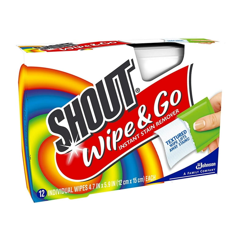 All Travel Sizes: Wholesale Shout Wipe & Go Instant Stain Remover Wipes - 1  Wipe: Accessories