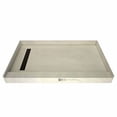 thumbnail image 2 of Tile Redi RT3260L-PVC-OB-2.5 Shower Pan with Left Drain- Single Curb Shower Base, 2" PVC Drain, and Grate Included, 60" Width x 32" Depth, 2 of 4