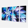thumbnail image 2 of Dancing Light Blue Flower Petals - Floral Canvas Art Print, 2 of 3