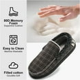 thumbnail image 3 of Ecetana Mens Slippers Memory Foam Loafer Slippes for Men Indoor Outdoor Slip On House Shoes, 3 of 6
