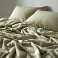 thumbnail image 5 of Organic Tencel Eucalyptus Sheets, 400TC, Hypoallergenic, Eco-Friendly, 18" Deep Pocket, 4 Piece Luxury Bedding Set, King - Thyme, 5 of 10