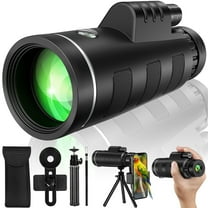 40x60 HD Monocular Telescope for Smartphone with Holder & Tripod,Waterproof Monocular for Day and Night, Perfect for Bird Watching, Wildlife Hunting, Hiking, Travelling