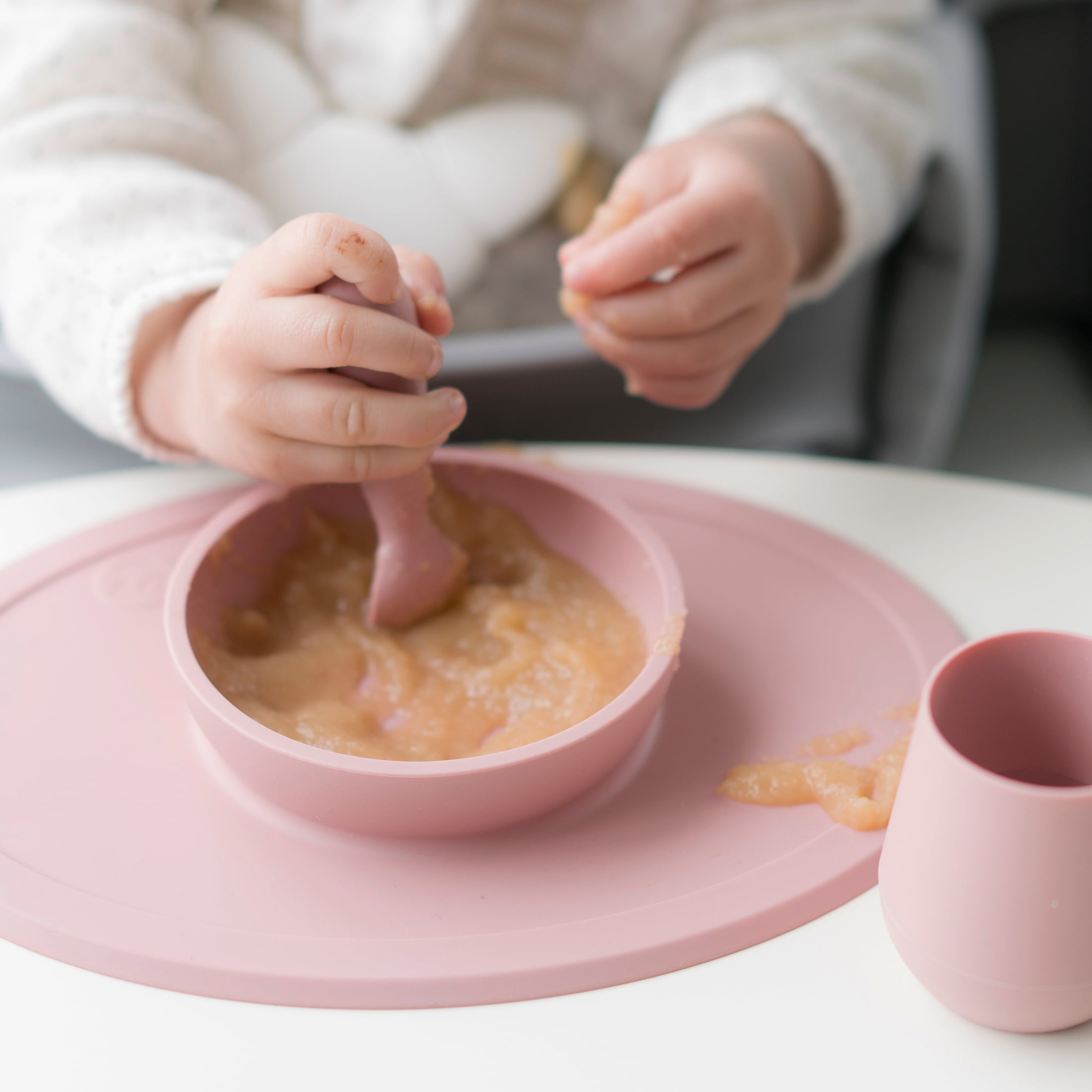 Little Dippers Self Feeding Starter Spoon  Silicone Baby Feeding Utensils  For Baby Led Weaning - eZtotZ – eztotz