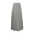 thumbnail image 3 of Generic Womens High Waist Wrap Skirt Summer Trendy Reffle Hem Drape Skirts Casual Loose Solid Color Elastic Waist Skirt, 3 of 4
