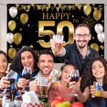 thumbnail image 3 of Banner de fondo para decoraciones de 50 cumpleaños, decoraciones de feliz 50 cumpleaños para hombres y mujeres, fiesta de cumpleaños de 50 años, 3 of 4