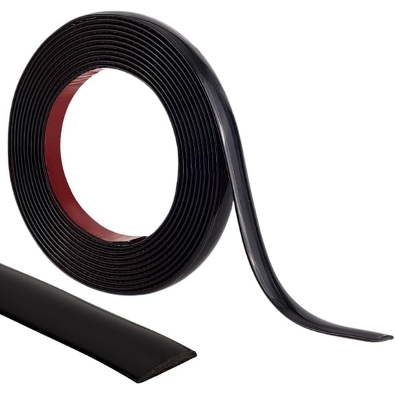 PVC Car Interior Moulding Trim Fit for Most Car Black 17x3mm 5m/pc