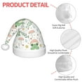 thumbnail image 6 of Cauagu Frog and Mushrooms Pattern Christmas Hat for Kids,Xmas Holiday Hat Santa Hat for Boys & Girls Festive Headwear Accessories for Christmas/New Year/Holiday, 6 of 6