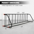 thumbnail image 3 of Kselythan Commercial Grid Bike Rack,Bicycle Storage Stand,Bike Parking Rack,Heavy Duty Metal Garage Floor Stand Outdoor Bicycle Parking Rack for Retail,Schools,Backyards,Bike Shops, 3 of 8