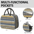 thumbnail image 6 of Lunch Bag Lunch Box for Women Reusable Insulated Lunch Cooler Bags,Large Capacity for Work Travel Picnic,Water-Resistant Colorful Floral Lunch Tote Bag Gifts for Woman Mom Silver, 6 of 6
