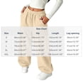 thumbnail image 3 of Guluxicc Women's Wide Leg Sweatpants with Pockets Drawstring Elastic Waist Solid Casual Sweatpants for Everyday Fall Winter, 3 of 5