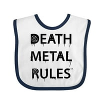 Inktastic Death Metal Rules White T-shirt Boys or Girls Baby Bib