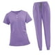 thumbnail image 3 of Conjunto de uniforme médico para mujer, pantalón con cordón y pantalón deportivo para salón de belleza. S, 3 of 9