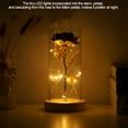 thumbnail image 3 of Cover Preserved Rose Flower LED Light With Glass Cover & Wooden Base Valentines'Day Wedding Gift, 3 of 8