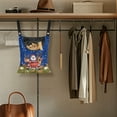 thumbnail image 4 of ZIATUBLE Christmas Santa Claus Clothespin Bag and Pins Deer Clothespin Holder for Clothesline Machine Washable Clothespin Bag Hanging Storage Organizer for Home Outdoor Supply, 4 of 7