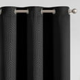 thumbnail image 1 of Curtainking Rideaux Occultants Gaufrés Isolants, Rideaux Assombrissants pour Salon, 40X63 Pouces, Noir, 2 Panneaux de Rideaux, 1 of 6