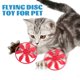 thumbnail image 2 of 2 Sets of Flying Disc Saucer Launcher Cat Fetch Toy Flying Propellers Interactive Exercising Toy Random Style, 2 of 3