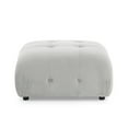 thumbnail image 6 of Convertible Modular Sectional Sofa Couch, Velvet L-Shaped Sectional Sofa with Reversible Ottoman, Modern 4 Seater Button Tufted Corner Sofa Cloud Couch for Living Room Apartment, Light Grey, 6 of 9