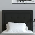 thumbnail image 4 of Merrick Lane Twin Size Platform Bed Tufted Upholstered Platform Bed in Black Fabric, 4 of 8