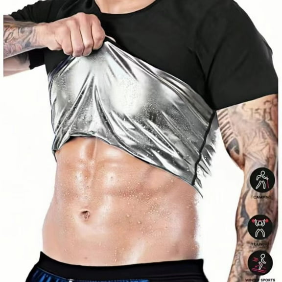 Sports Outdoor Men's Sauna Suit Shirt