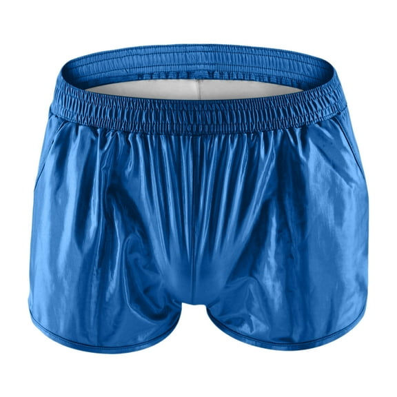 OSOLU Fashion Men's Shorts Summer Shiny Material Loose Comfortable Solid Color Casual Popular Shorts Fashionable Classic Leisure Bottoms