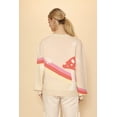 thumbnail image 2 of Miss Sparkling Retro Stripe Mushroom Knit Cardigan, 2 of 4
