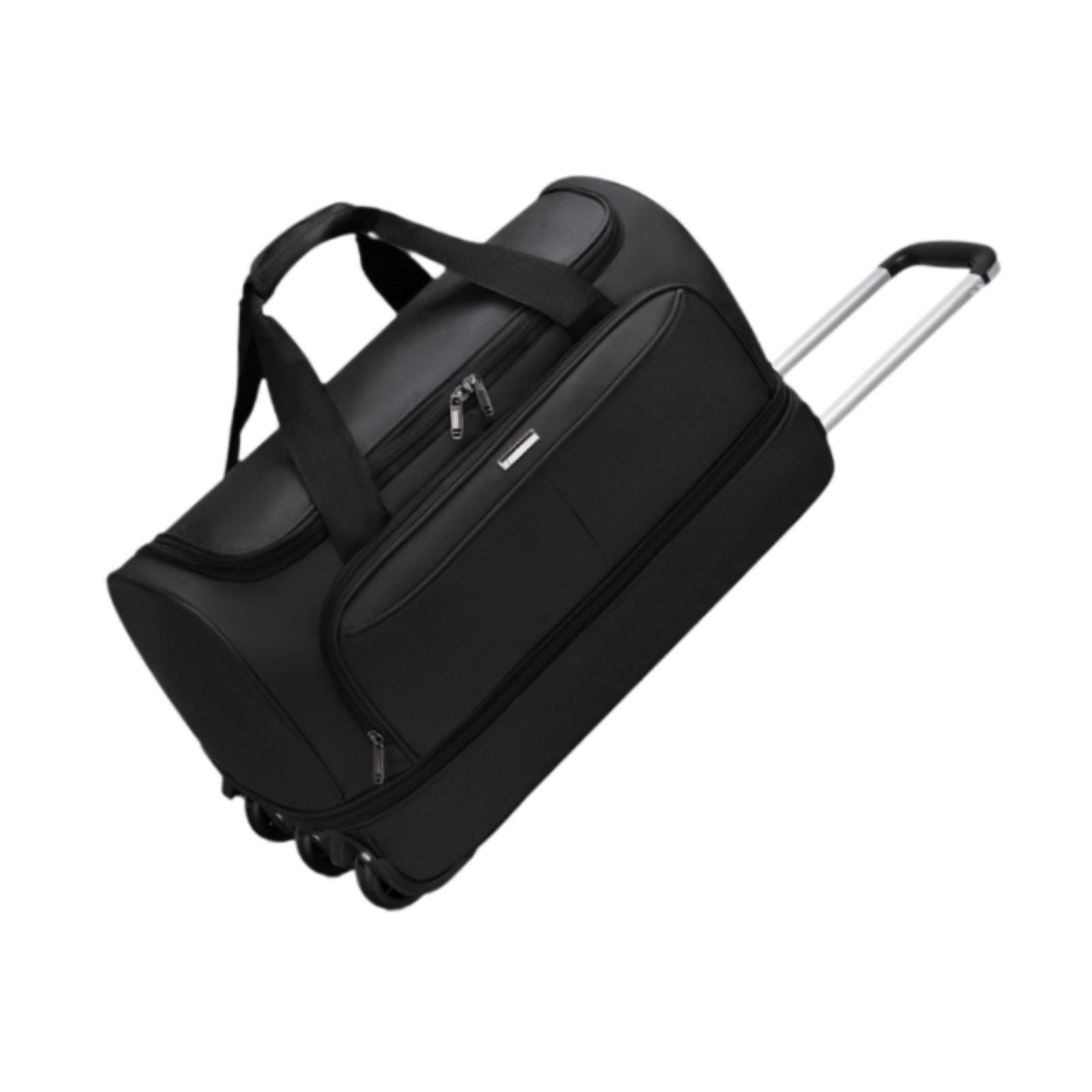 LeeQinersw Duffel Bag with Wheels Carrying Bag Handbag Suitcase for Travel Picnic Beach L