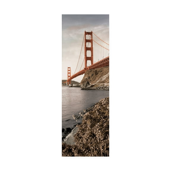 Trademark Fine Art 'Golden Gate Bridge #1' Canvas Art by Alan Blaustei