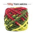 thumbnail image 4 of Ounissouiy Hilo de tejer de 100g, bufandas de hilo para tejer a mano, gorro, gorro, hilos de ganchillo tejidos a mano, accesorio de costura para Artesanía No.28 Ounissouiy HA009091-28, 4 of 5
