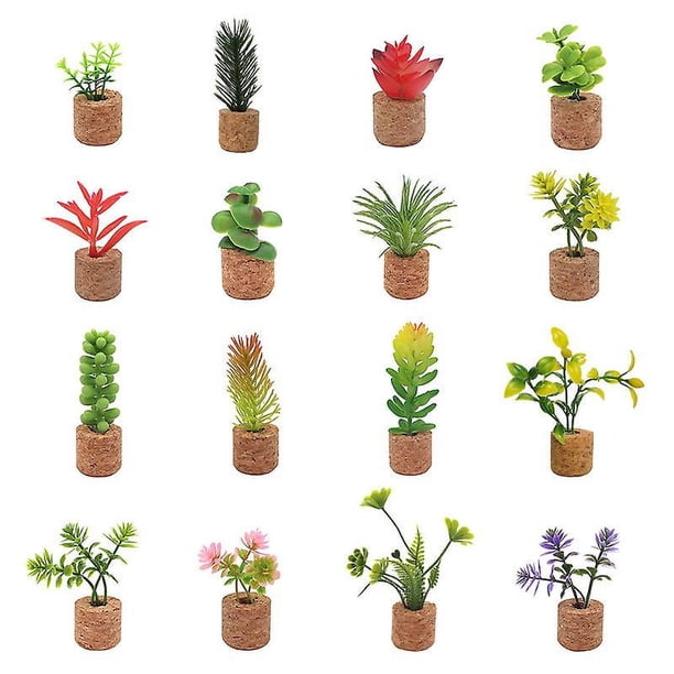 Housenior Paquete De 24 Mini Plantas Suculentas Artificiales | Cuotas Sin Interés