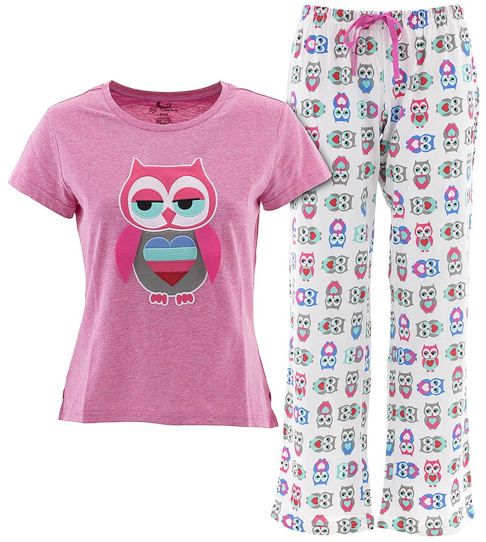 Owl pajamas womens Clearance