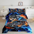 thumbnail image 2 of Erosebridal Lightning Car Comforter Sets Queen Size,Animal Wolf Bedding Queen Comforter Set,Microfiber Reversible Bedding Sets Queen with Comforter,Wildlife Room Decorative, 2 of 8