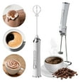 thumbnail image 5 of Handheld Milk Frother and Immersion Blender Set - USB Rechargeable 3-in-1 Electric Mixer with Stainless Steel Whisk, Eggbeater, and Frother for Coffee, Food, Soups, 5 of 8