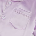 thumbnail image 5 of Gyratedream 4-14Y Child Boy Girl Silk Satin Pajamas Set,Short Sleeve Tops+Shorts Sleepwear Suit, 5 of 7