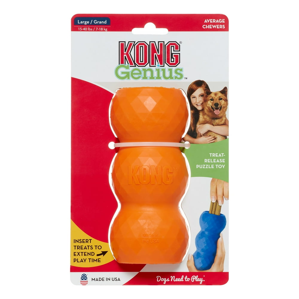 KONG Genius Mike Dog Toy, Large, Assorted Colors