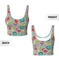 thumbnail image 6 of Goofa Cute Dinosaur Printed Sports Bras for Women, High Impact Running Bra Workout Crop Tank Tops Longline Sports Bra Push up-Small, 6 of 9