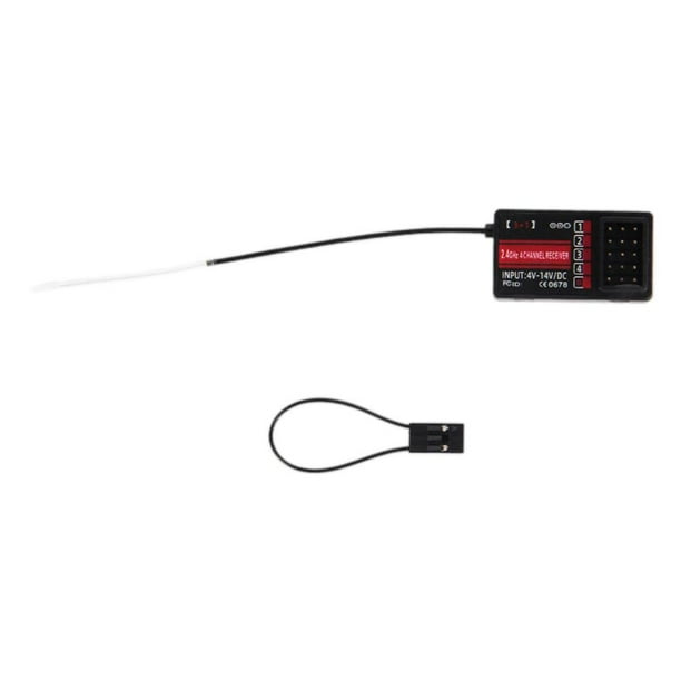 Sistema de control remoto por radio de 2,4 G y 4 canales con transmisor y receptor para coches, barcos y tanques RC. D