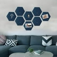 thumbnail image 5 of Felt Hexagon Bulletin Board with Push Pins,Pack of 4 Notice Boards for Home Office Kitchen,Push Pin Board Felt Wall Tiles for Photos Memos Home Office Classroom, 5 of 8
