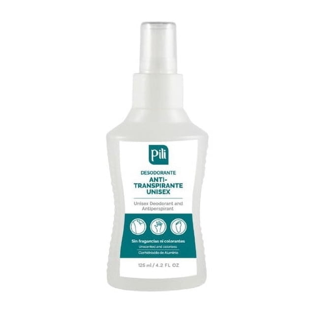 Pili Antitranspirante y Desodorante sin Manchas, sin Fragancia, Protección Duradera para Axilas, Manos y Pies, Unisex.