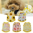 thumbnail image 2 of Fruit Print Pet Clothes - Round Neck Cloth - Sunflower Pattern Pet T-shirt - for Teddy, 2 of 8