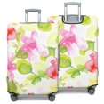 thumbnail image 2 of Stretch Luggage Cover L(25-28in)– Elastic Travel Suitcase Protector with Handle Openings & Bottom Closure, Washable Polyester Spandex Suitcases Cover, Floral Flowers Print, 2 of 5