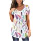 thumbnail image 1 of Blusa de manga corta con cuello redondo, informal, cómoda, a la moda para mujer OAVQHLG3B Store  lin121212, 1 of 3