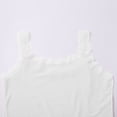 thumbnail image 5 of MSJUHEG camisole Workout Tops for Women Summer Tops for Women Ribbed Tank Tops Halter Top Womens Tops Spaghetti Strap Sleeveless Cami Blouse Lace Tank Top Summer Tops White 3XL, 5 of 9