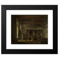 thumbnail image 2 of Johannes Jelgerhuis 24x20 Black Modern Framed Museum Art Print Titled - The Distillery of Apothecary A. D’Ailly in the Ramparts of the Zaagmolenpoort, Amsterdam (1818), 2 of 5