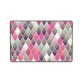 thumbnail image 4 of Tapis de Porte en Forme de Diamant Coloré, Tapis Antidérapant Lavable en Machine, 36 Pouces x 24 Pouces, 4 of 6