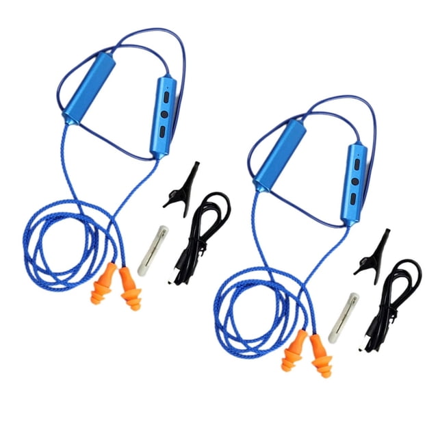CSYANXING For Construction Woodworking Welding Metalworking Noise Isolating Earplugs Blue Bluetooth Hearing Protection Travel
