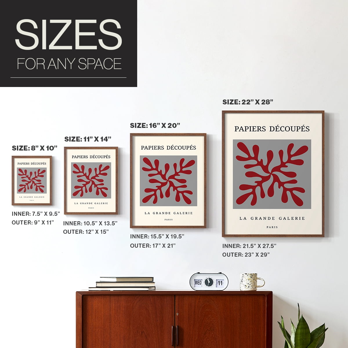 Matisse CD in Brown Solid Wood 11 x 14 Framed Print